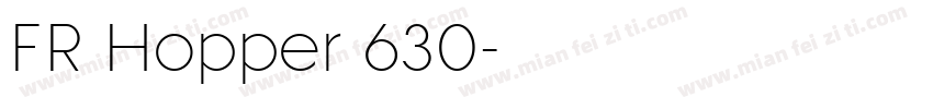FR Hopper 630字体转换